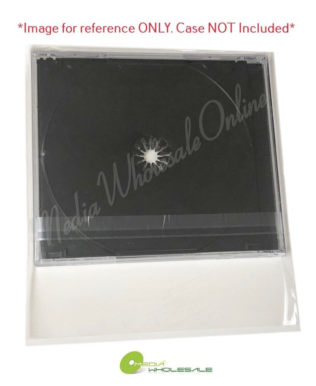 100 PREMIUM Resealable OPP Plastic Bag Wrap for 10.4mm Standard CD Jewel Case  3