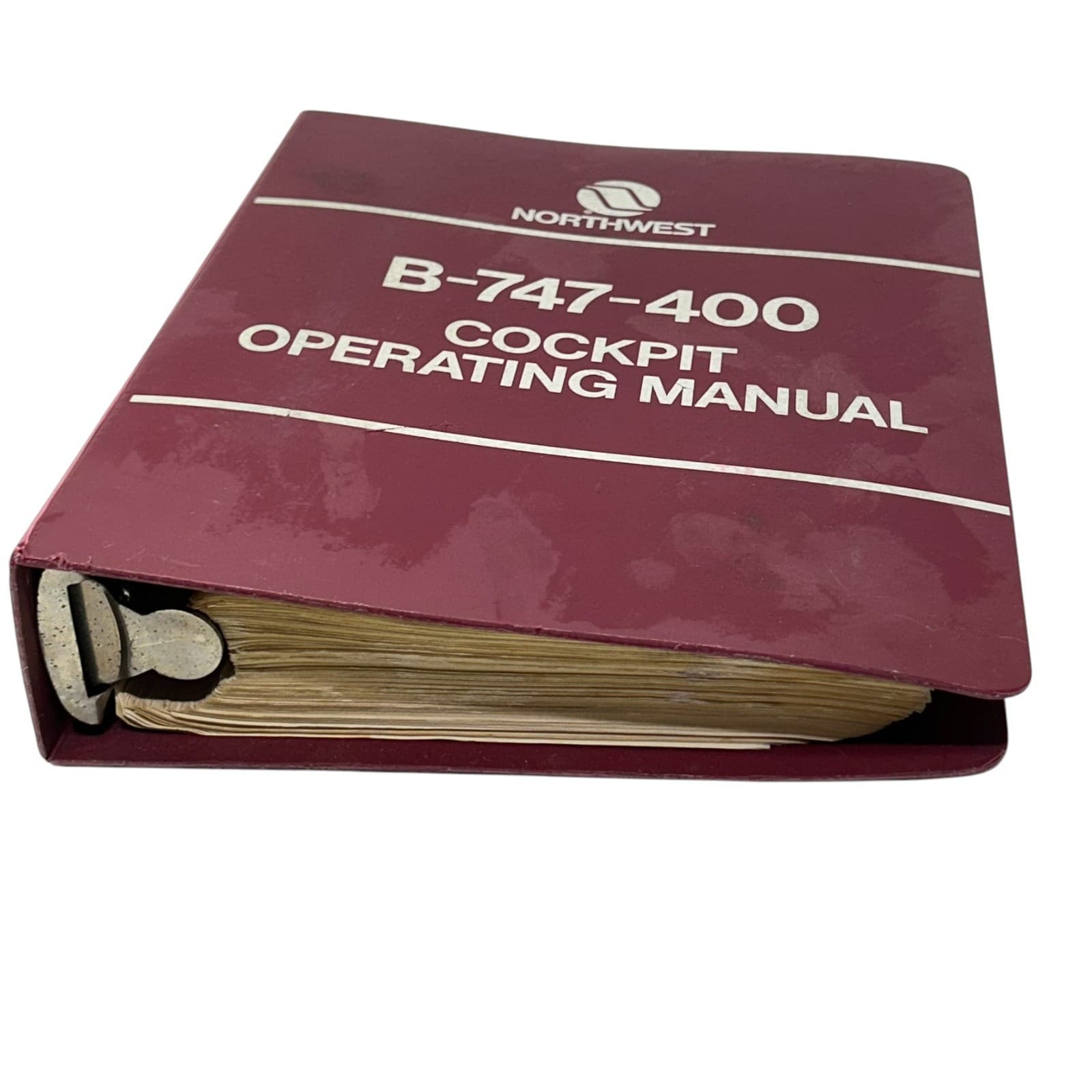 Northwest Airline B-747-400 Flt Ops Bulletin Cockpit Operating Manual Binder 5