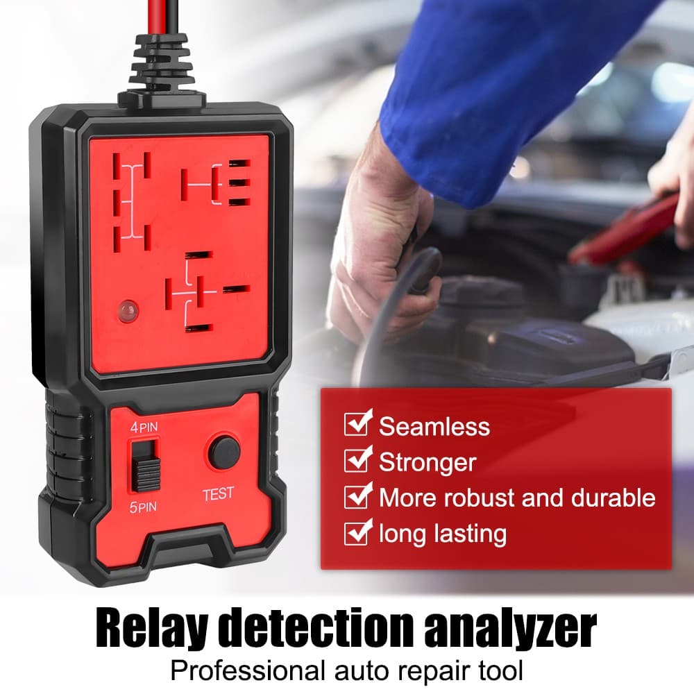 Car Relay Tester Voltage Tester Automotive Electronic Relay Tester LED Indicator 5