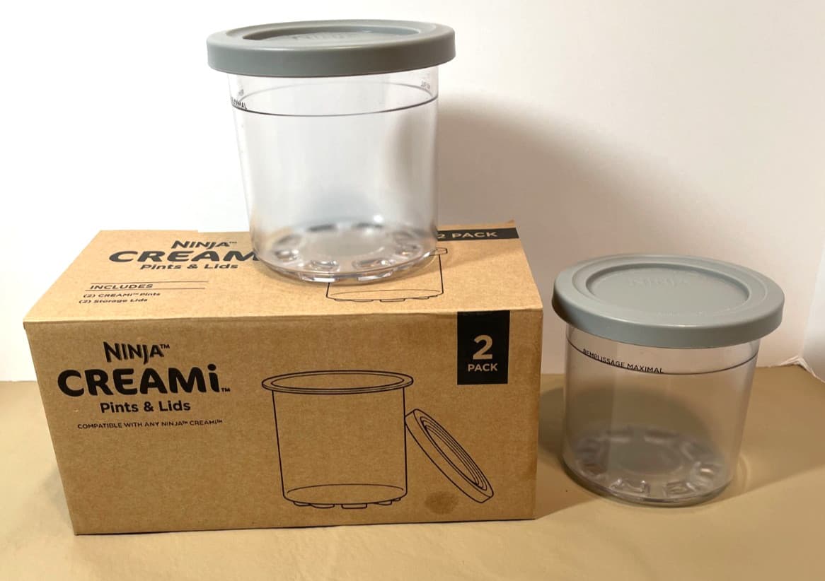 Ninja 4 Pint Containers & Storage Lids New Compatible with any Ninja Creami 3