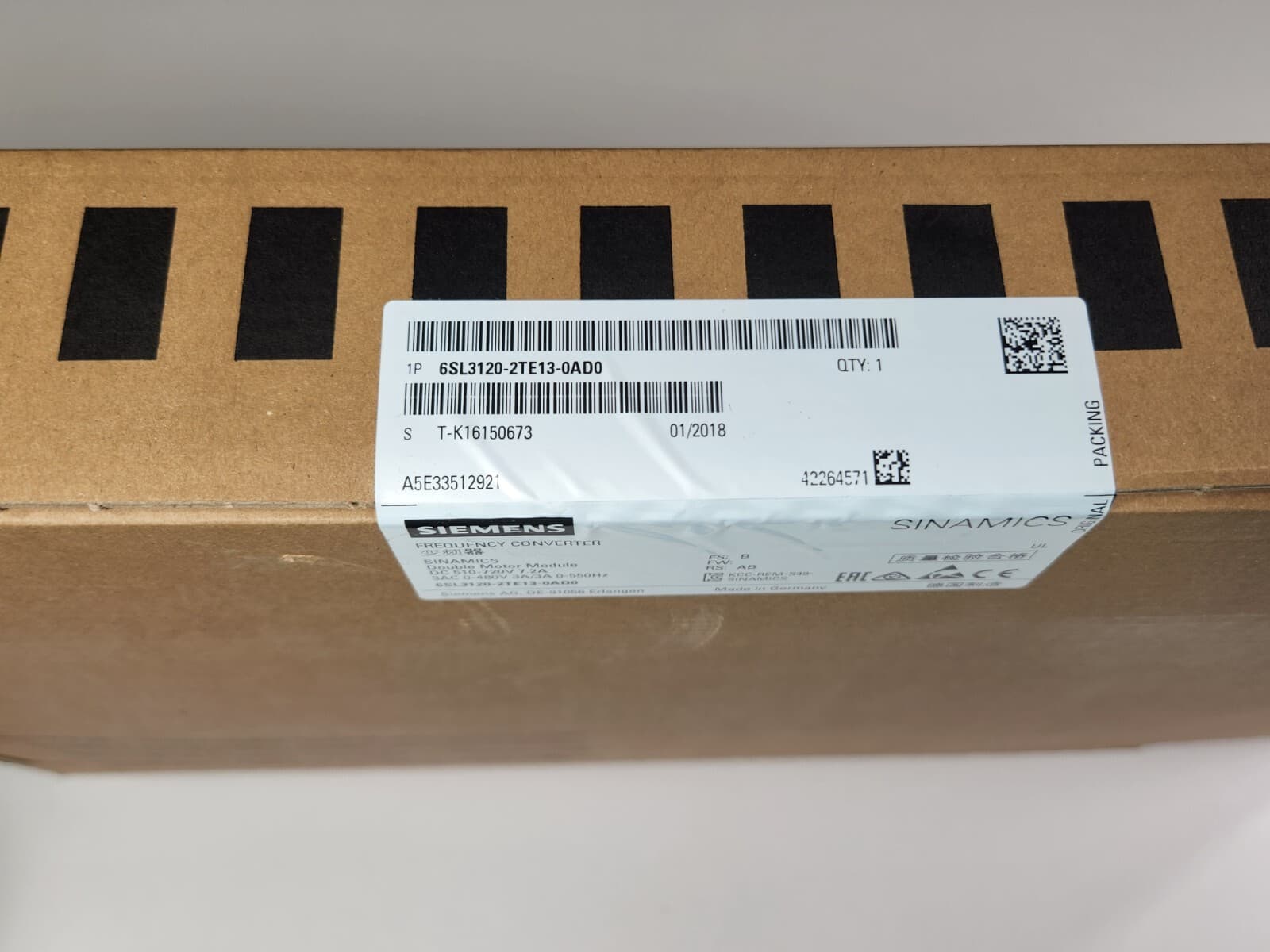 NEW (Sealed) Siemens 6SL3120-2TE13-0AD0 Double Motor Module 6SL31202TE130AD0 2