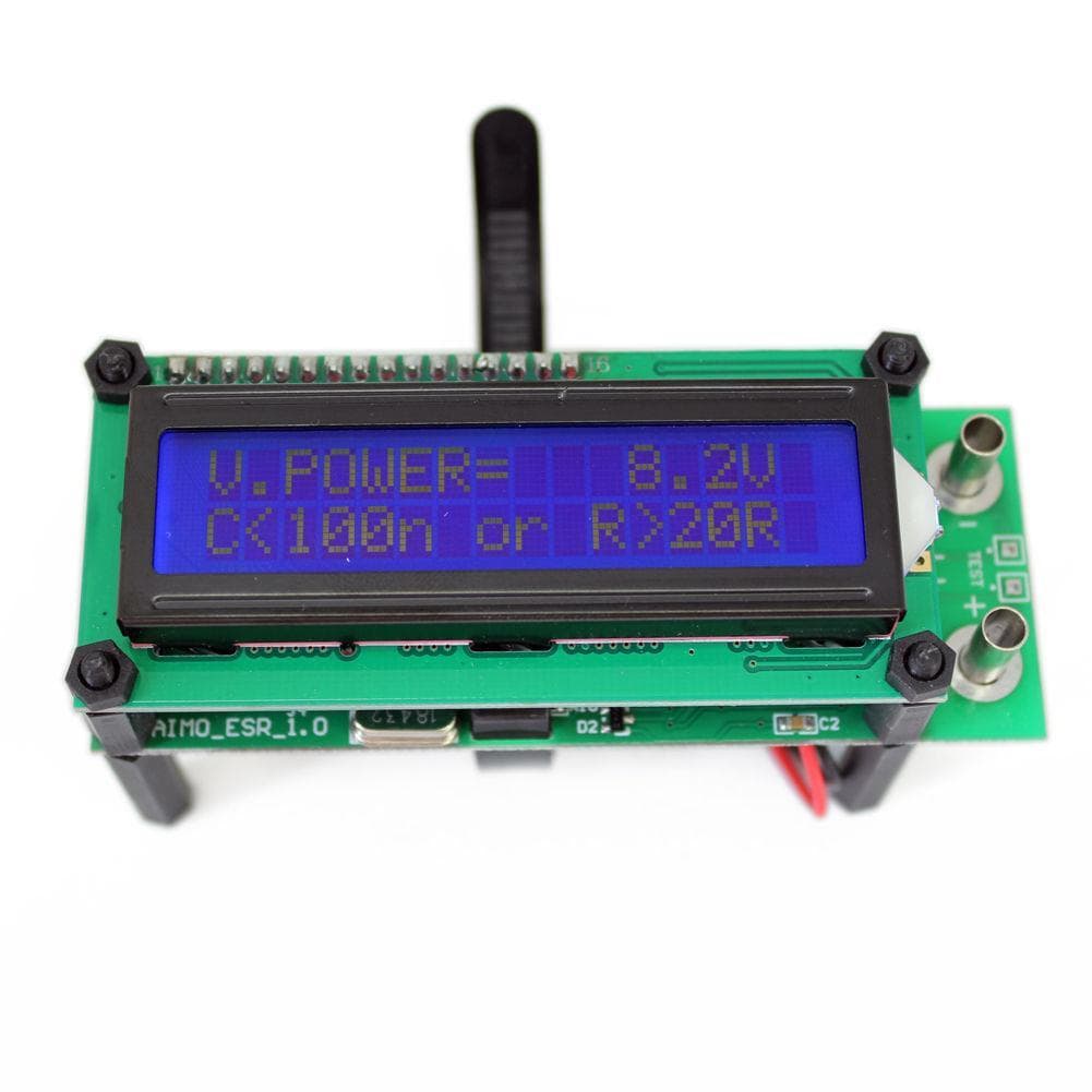 AideTek ESR01 LCR Tester Capacitance Equivalent Resistance Meter with test leads 3