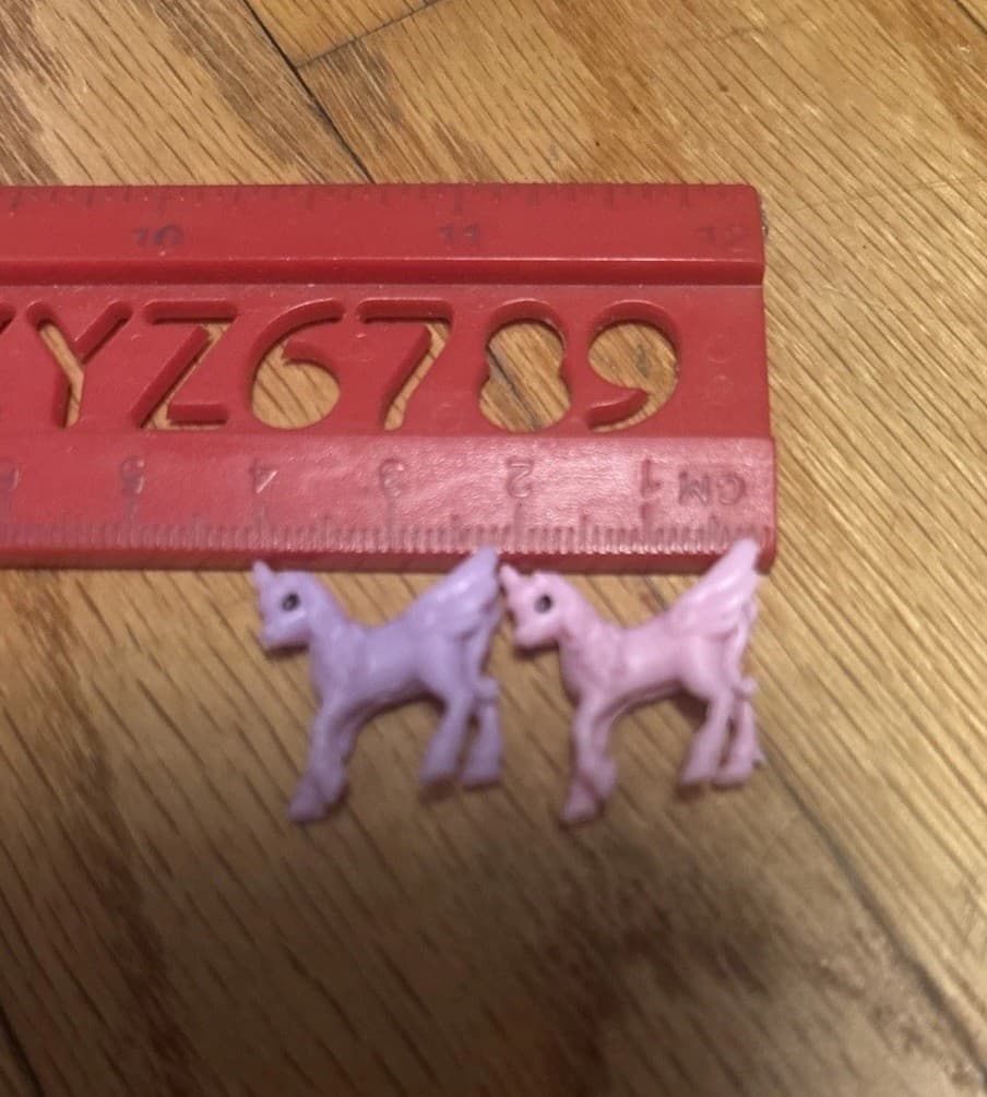 Alicorn Unicorn Micro Pink Purple Pegasus Tiny Fantasy Figurine Micro Mini Horse 2