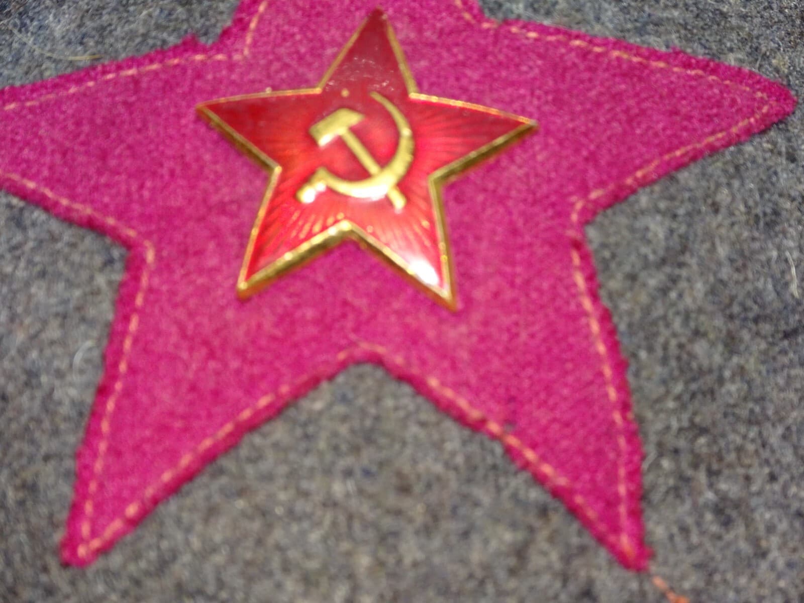 Russian WWII Ushanka Hat or Budenovka Cap AUTHENTIC PERIOD ITEM Great Condition 4