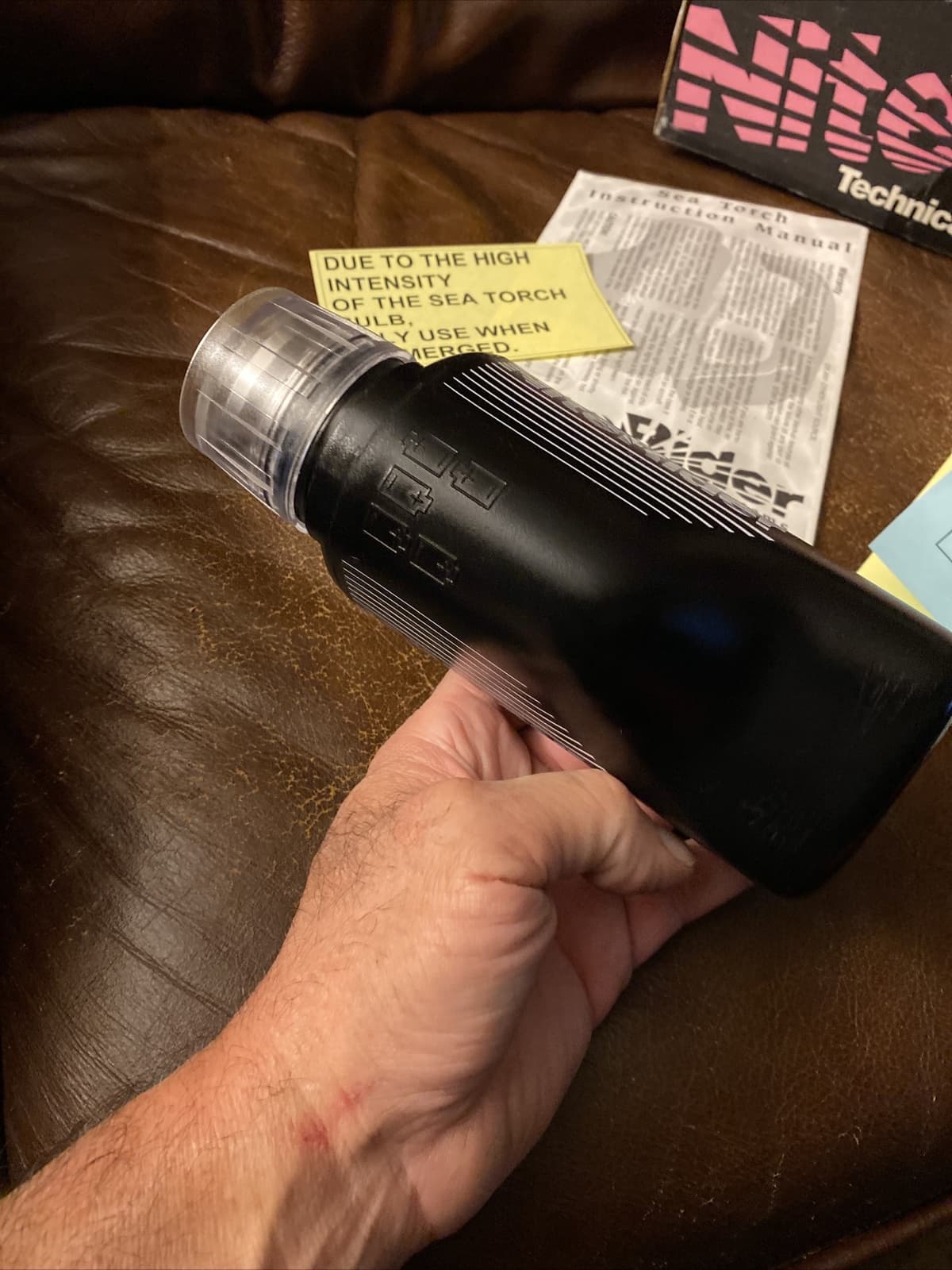 Niterider Technical Lighting Systems Under Water Dive Light Sea Torch 7079 NOS 5