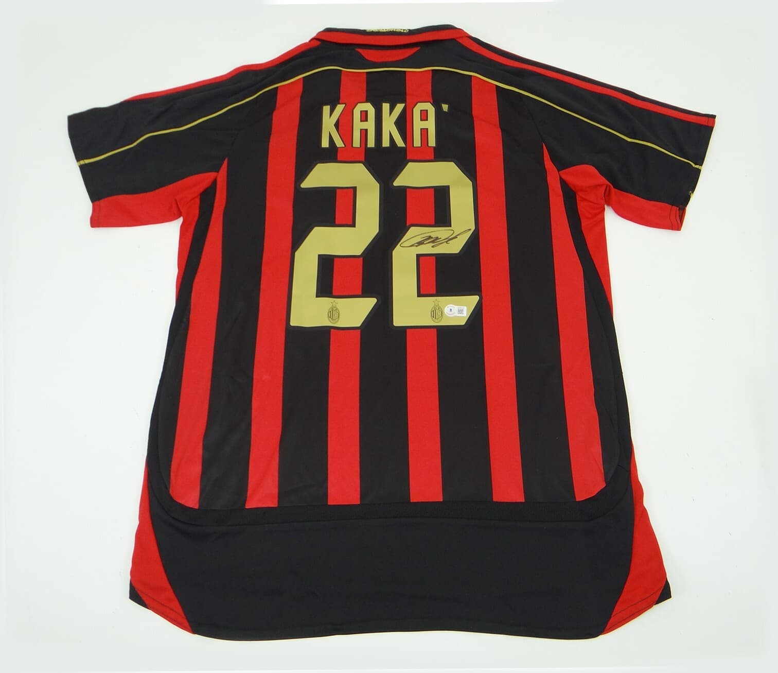 Ricardo Kaka AC Milan Autographed Signed Adidas Jersey with Beckett BAS COA 3