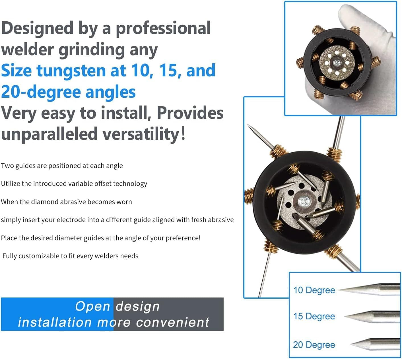 GR-12 Tungsten Sharpener Grinder Electrode Sharpener Grinder Head Welding Tool 4