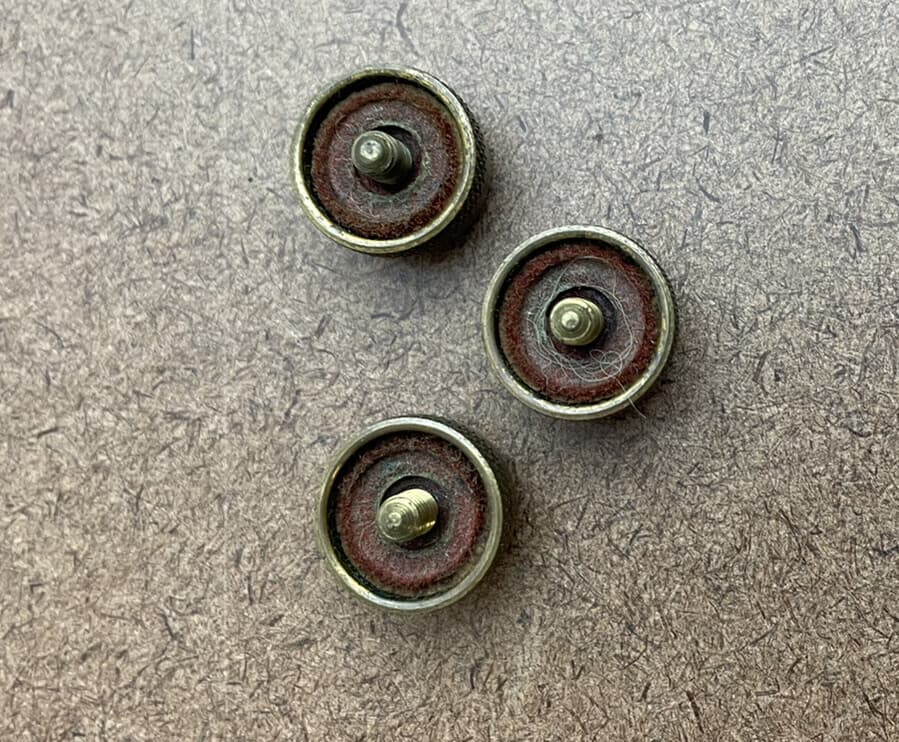 Early Geo M Bundy Cornet Valve Buttons 4