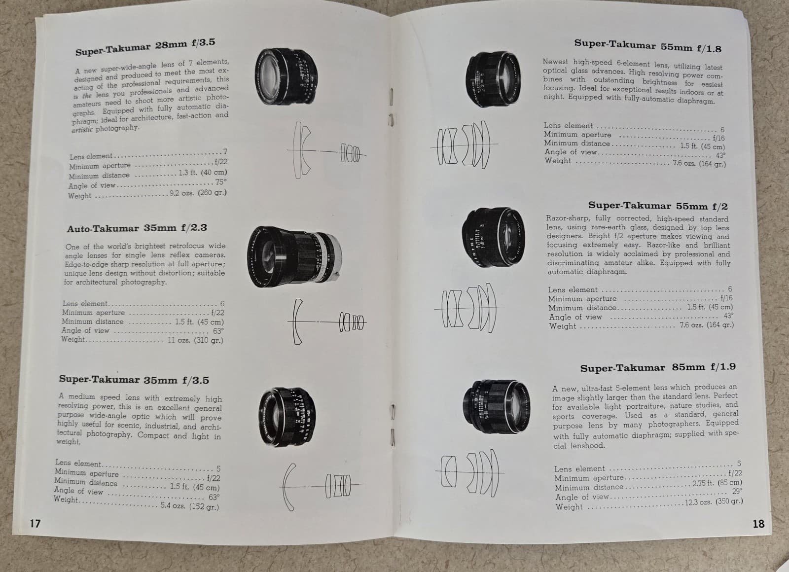 Vintage Asahi Pentax Operating Manual For Models SV & S1a  3