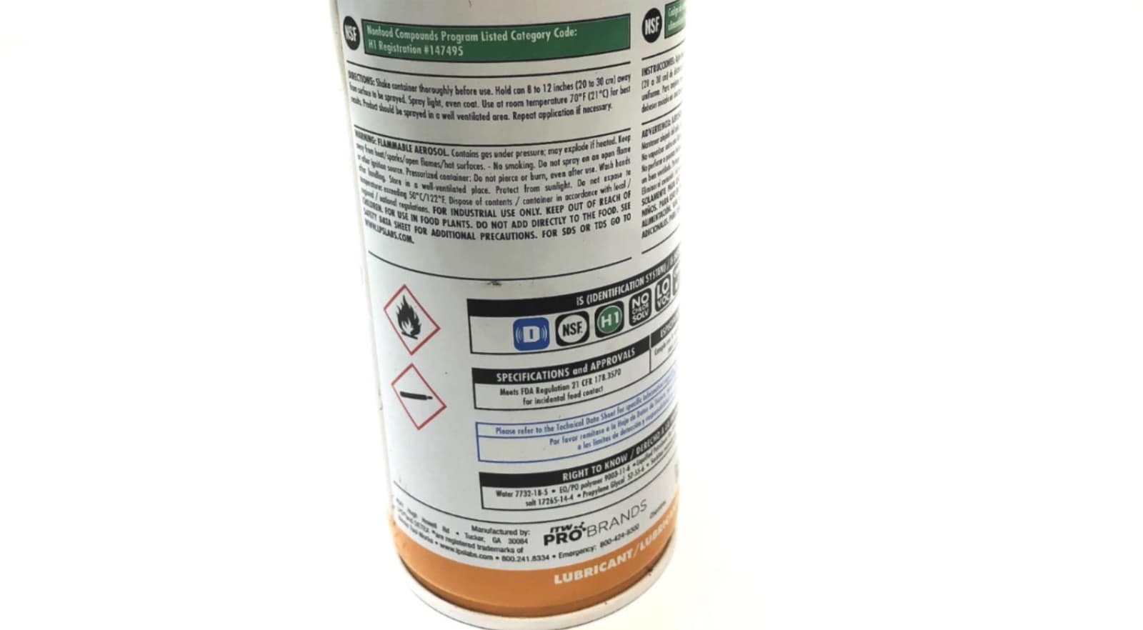 LPS 15 OZ. 427ml Foodlube Sugar Dissolving Fluid Aerosol 57716 [Lot of 2] NOS 2