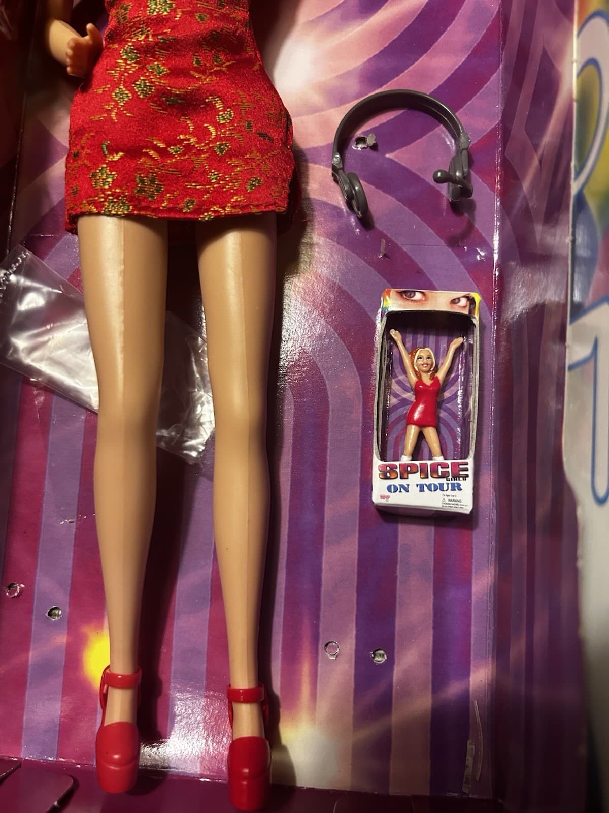 Vintage Spice Girls On Tour, Ginger Geri Halliwell Doll 1998 HTF Rare EUC galoob 4