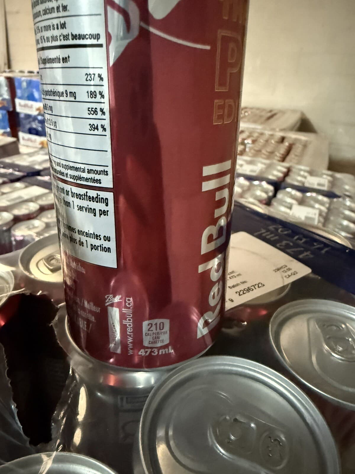 Red Bull Peach Nectarine 16 Fl Oz, (473 mL) 12 Cans Discontinued HARD FIND 🍑 4