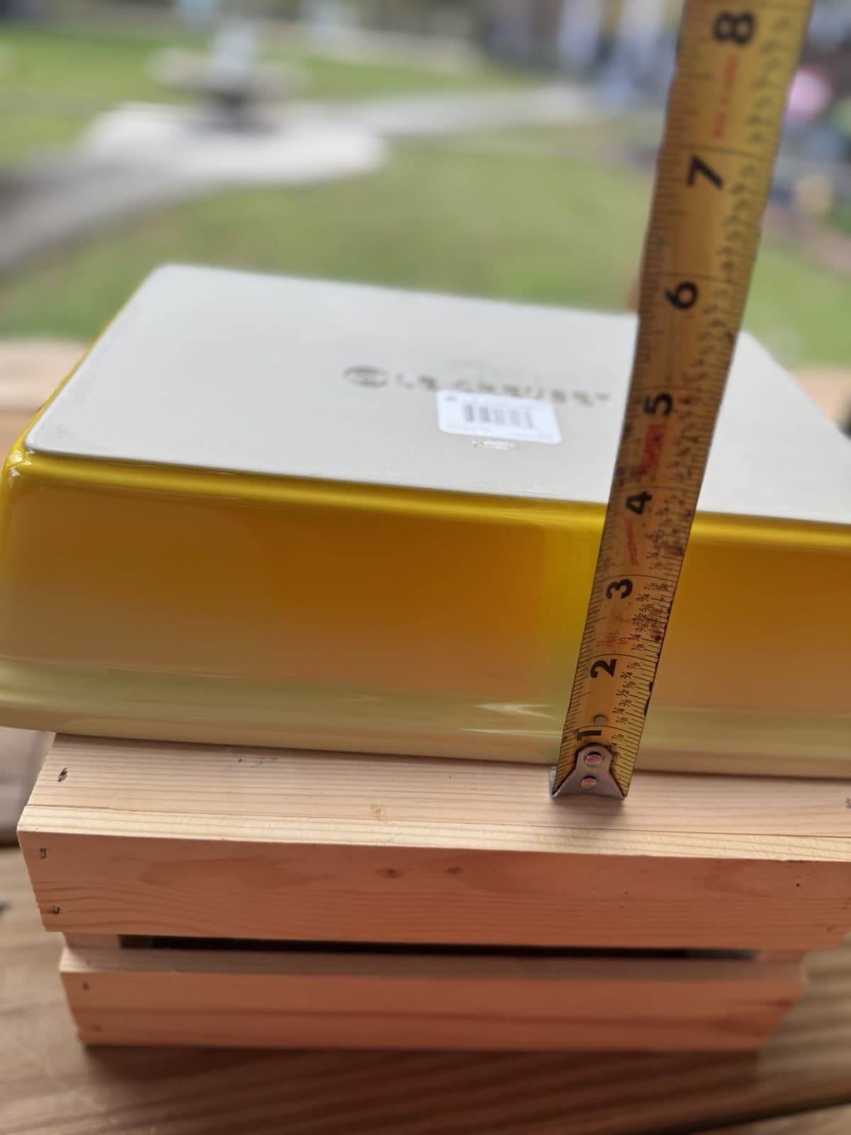 Le Creuset Heritage Rect New In Box Lidded Casserole Dish 4 quart  Soleil Yellow 4