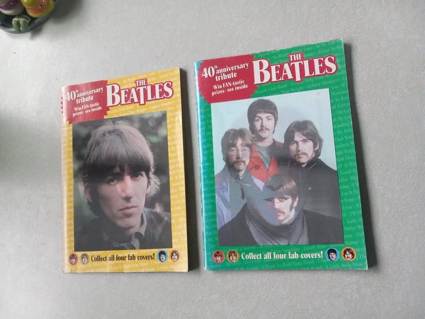 THE BEATLES 40th Anniversary Tribute Globe Special Digest Holograph Covers - 2 2