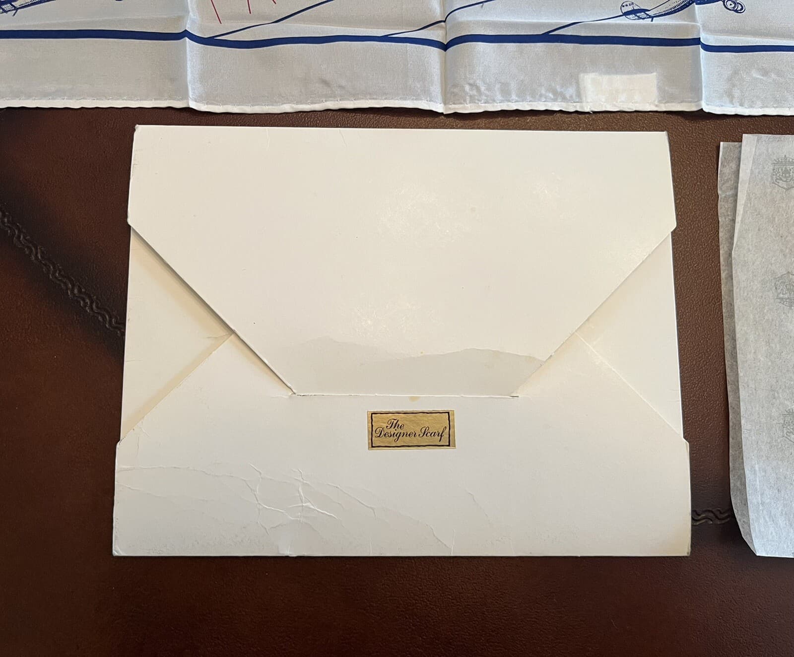 1987 Paris Air Show Silk Scarf Westinghouse With Orig Envelope Collectable 4