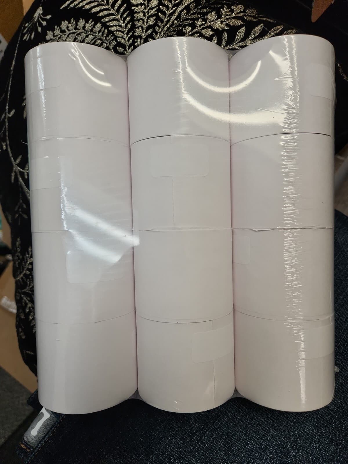 2 1/4" x 150' Traditional Cash Register/POS /Calculator Paper Roll Tape 12 rolls 3