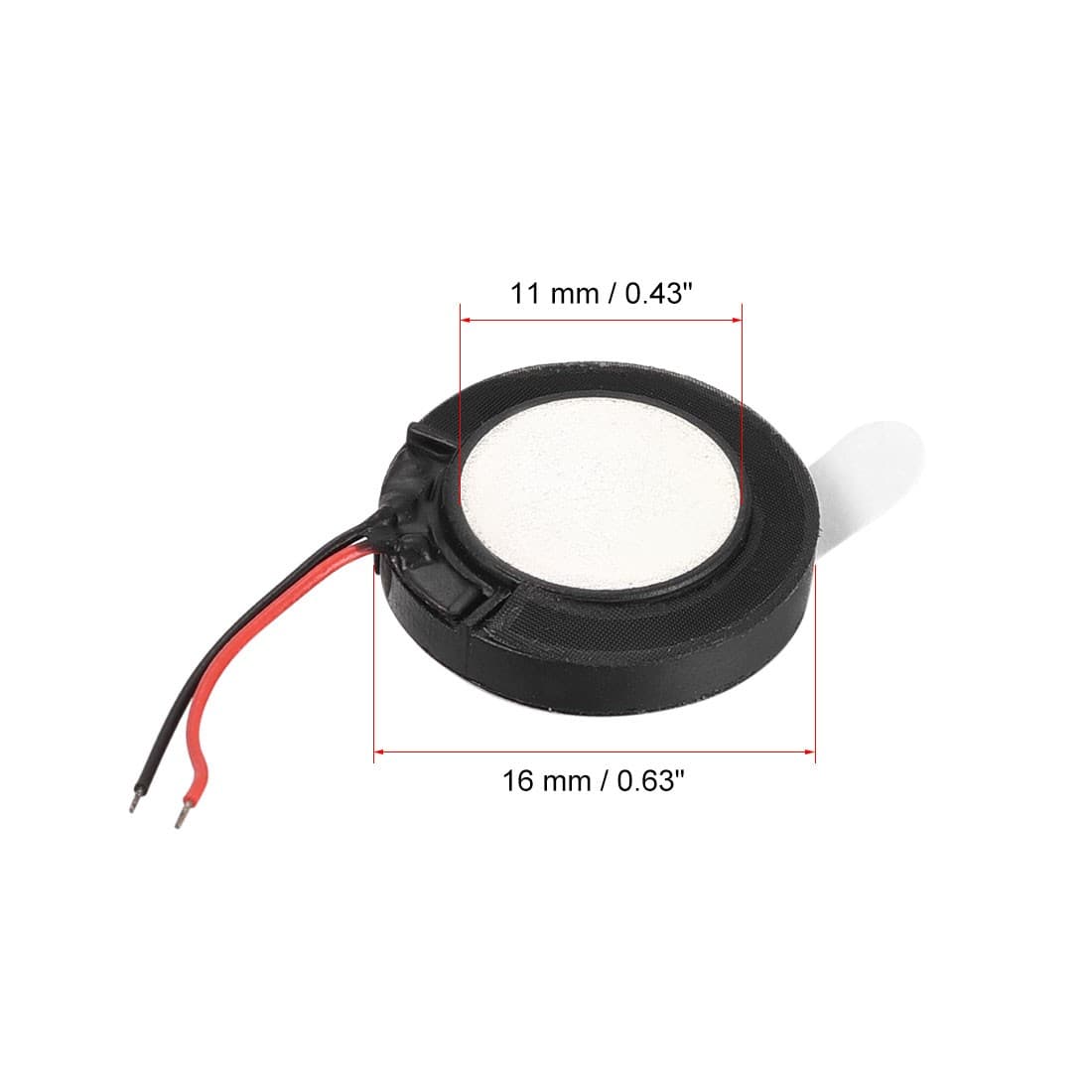 2Pack 1W 8 Ohm 16mm Dia Speaker with Wire for Electronic Projects 2
