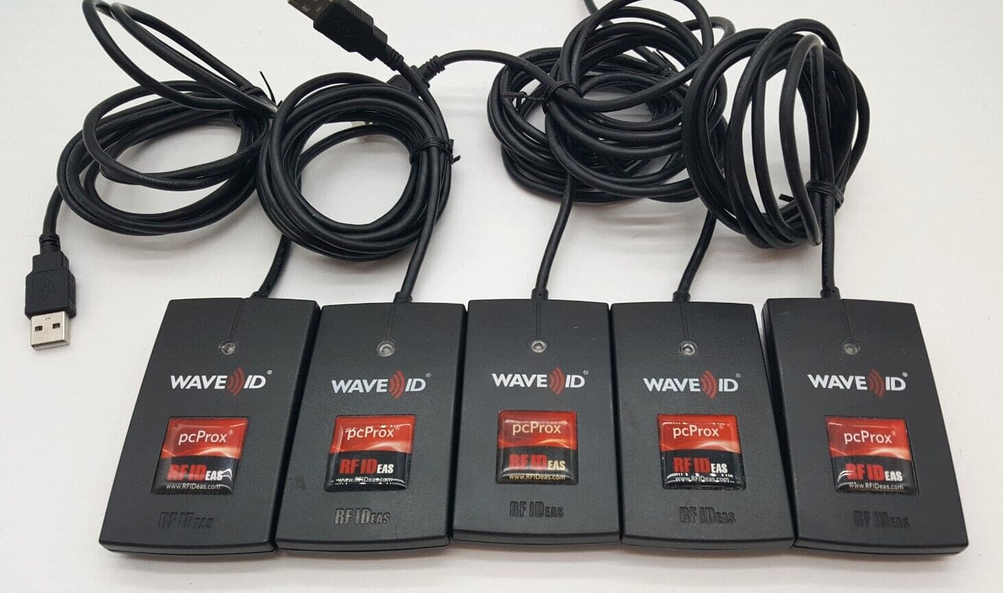 Lot of (5) Wave ID RDR-6082AKU pcProx RF Ideas Smart Card USB Reader