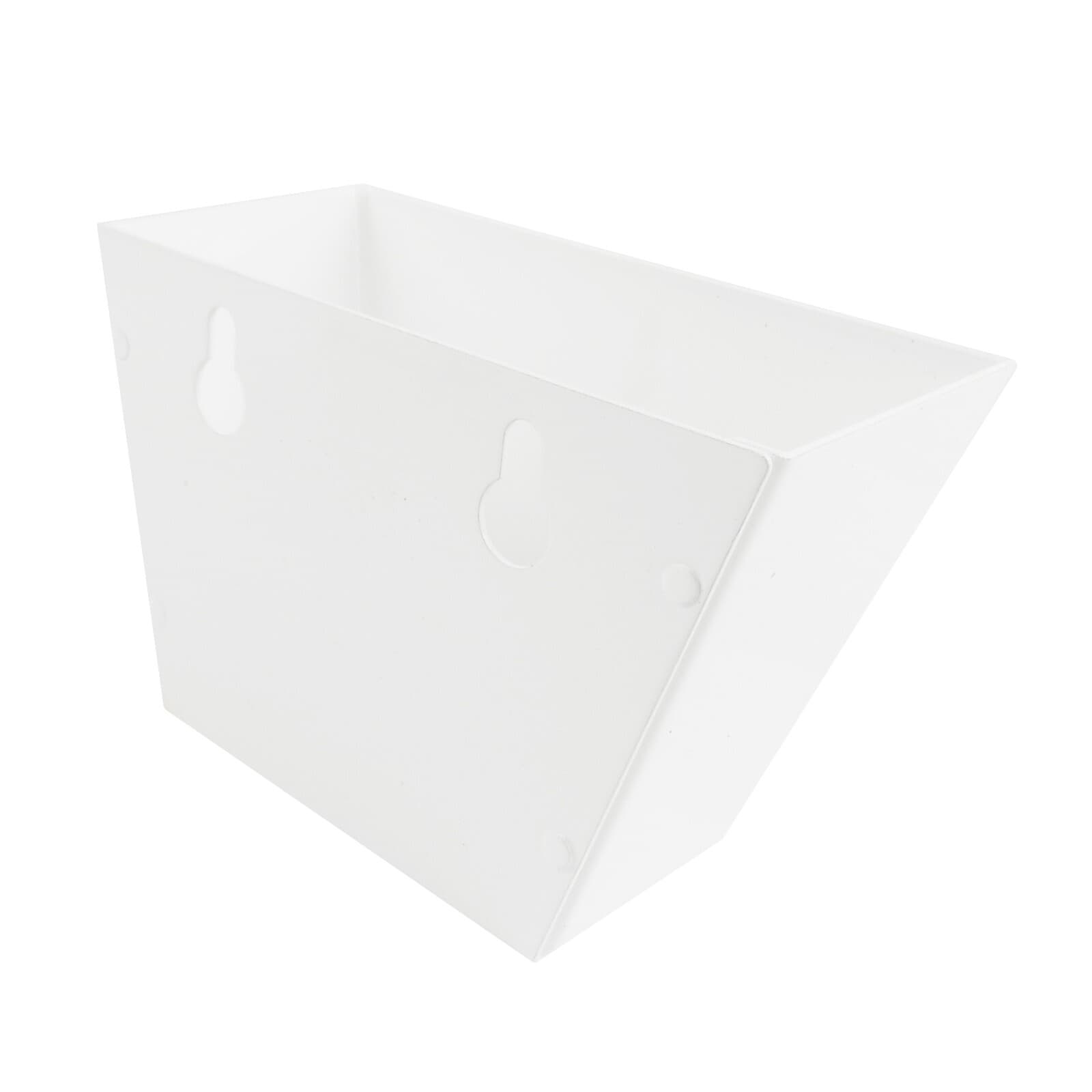 White Metal Bottle Cap Catcher For Wall Mounted Bottle Openers Holds 75 Caps 3