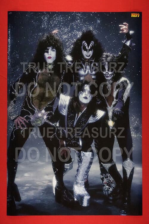 Kiss Rock Band Glitter Gene Simmons Stanley Peter Criss Ace Poster 24X36 KGLI