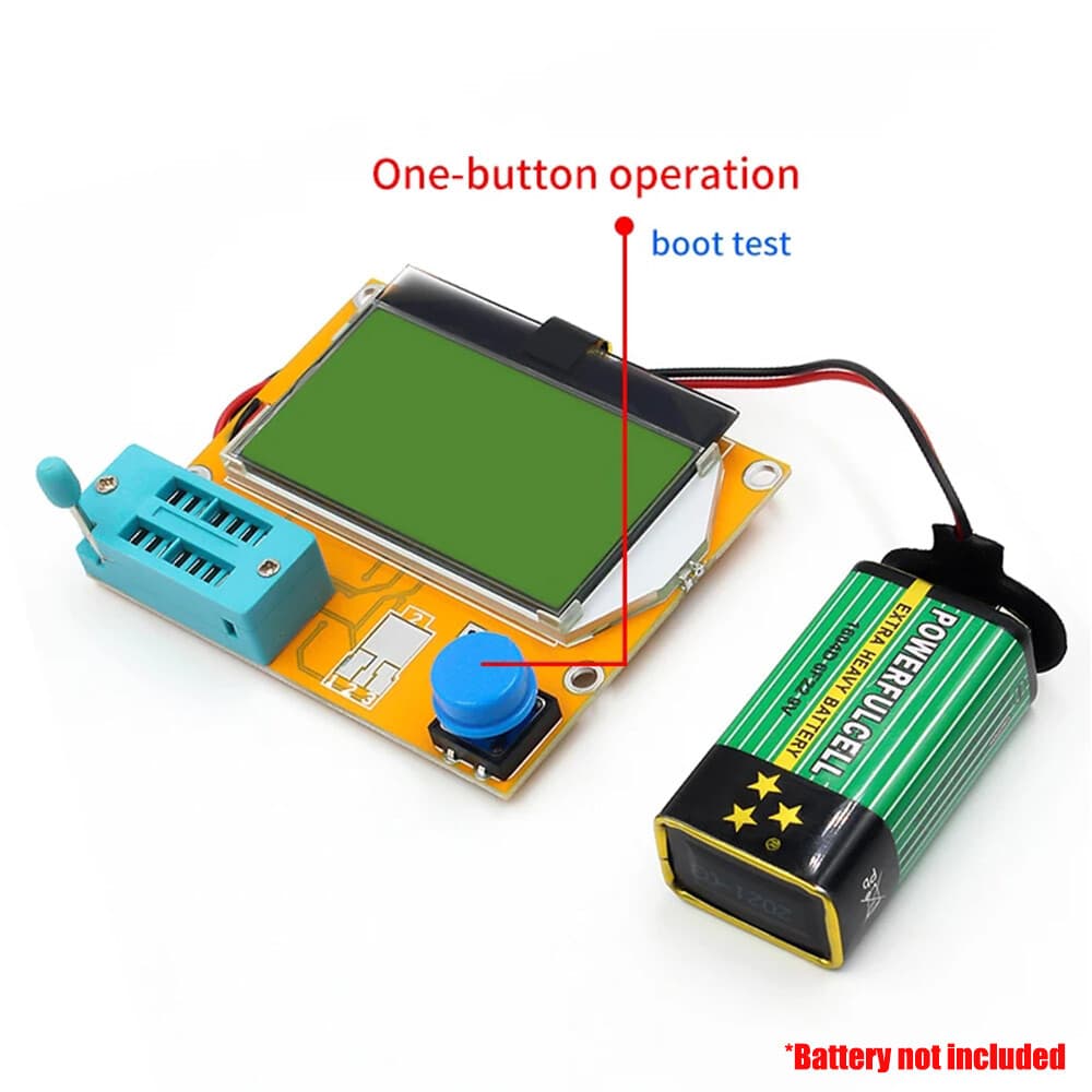 LCR-T4 LCD Transistors Tester Resistor Capacitor Diode SCR Inductor Triode Meter 2