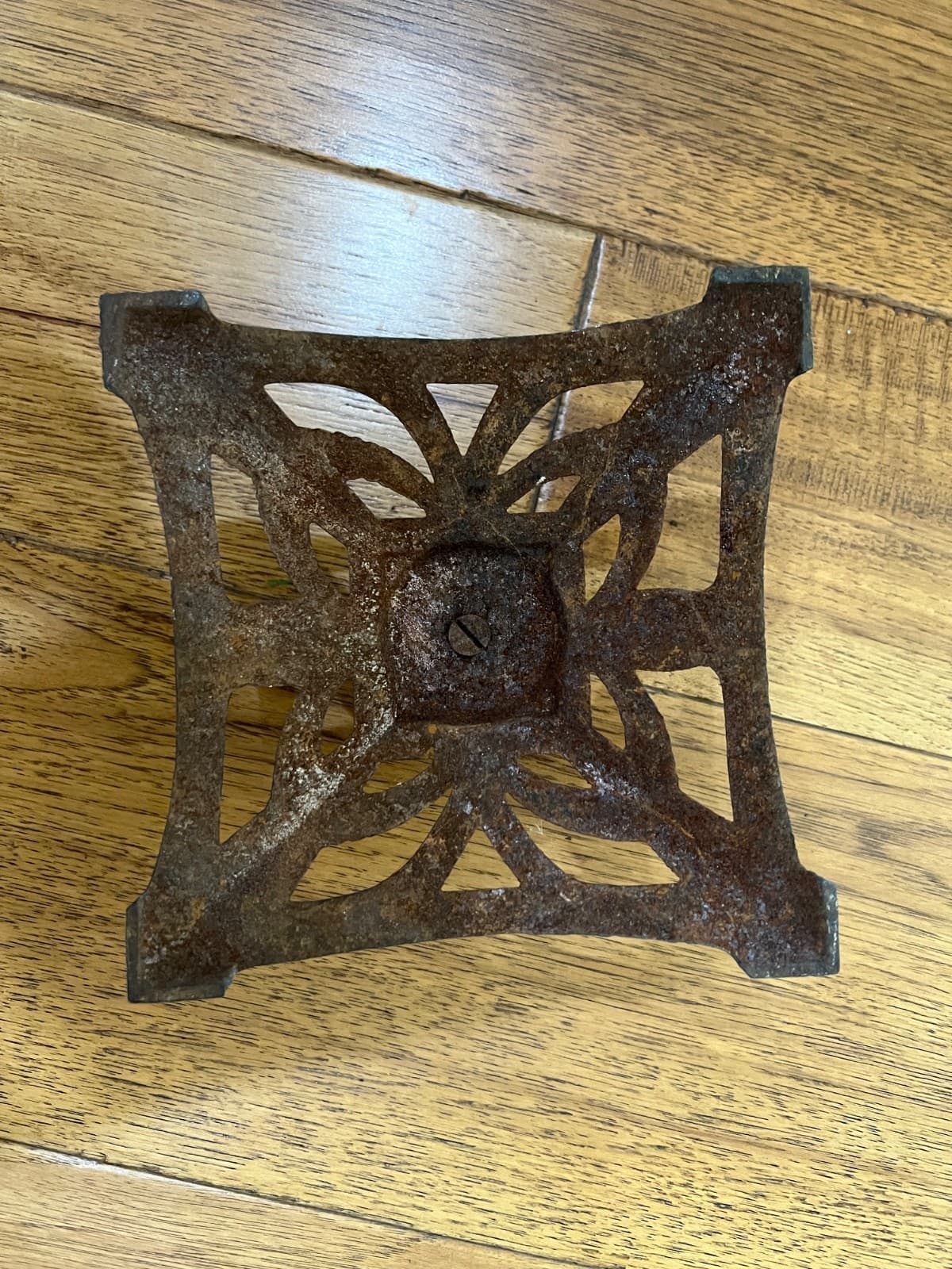 Antique Cast Iron Feather Tree With Pinecones Tree Stand 6