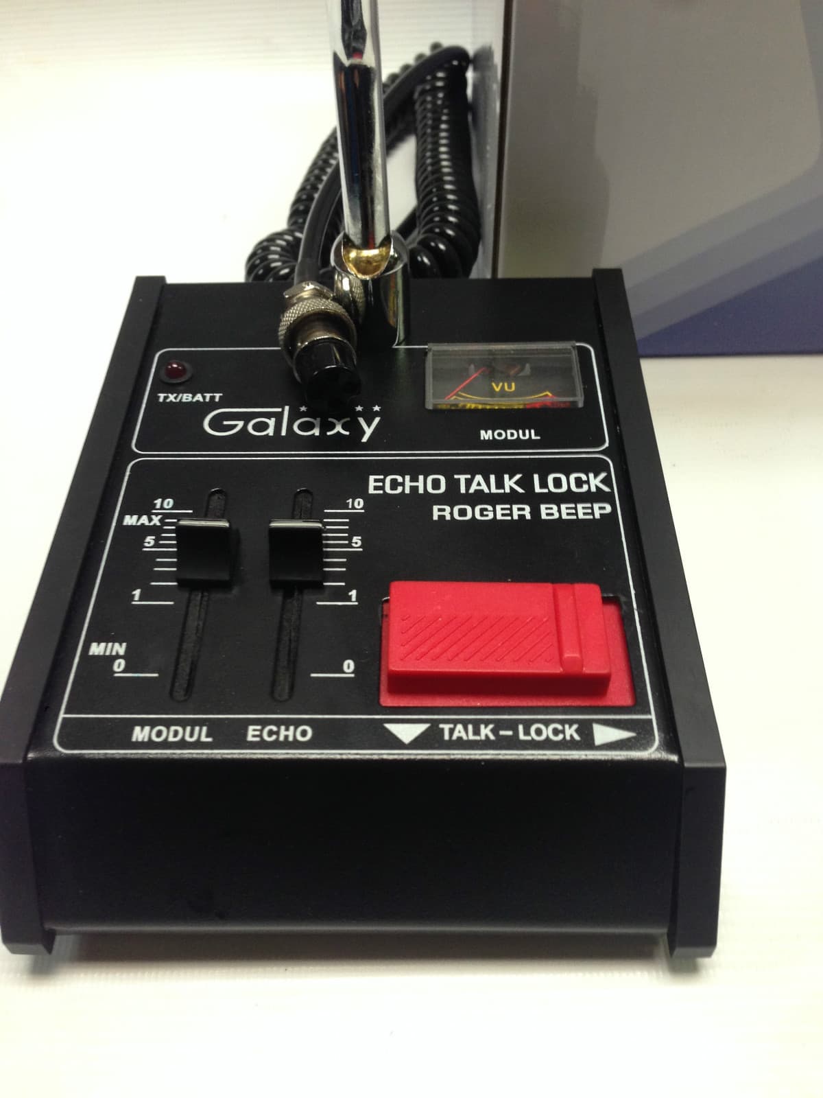 ECHO MASTER GALAXY POWER BASE 4 pin Cobra CB HAM Classic ROGER BEEP MIC  3