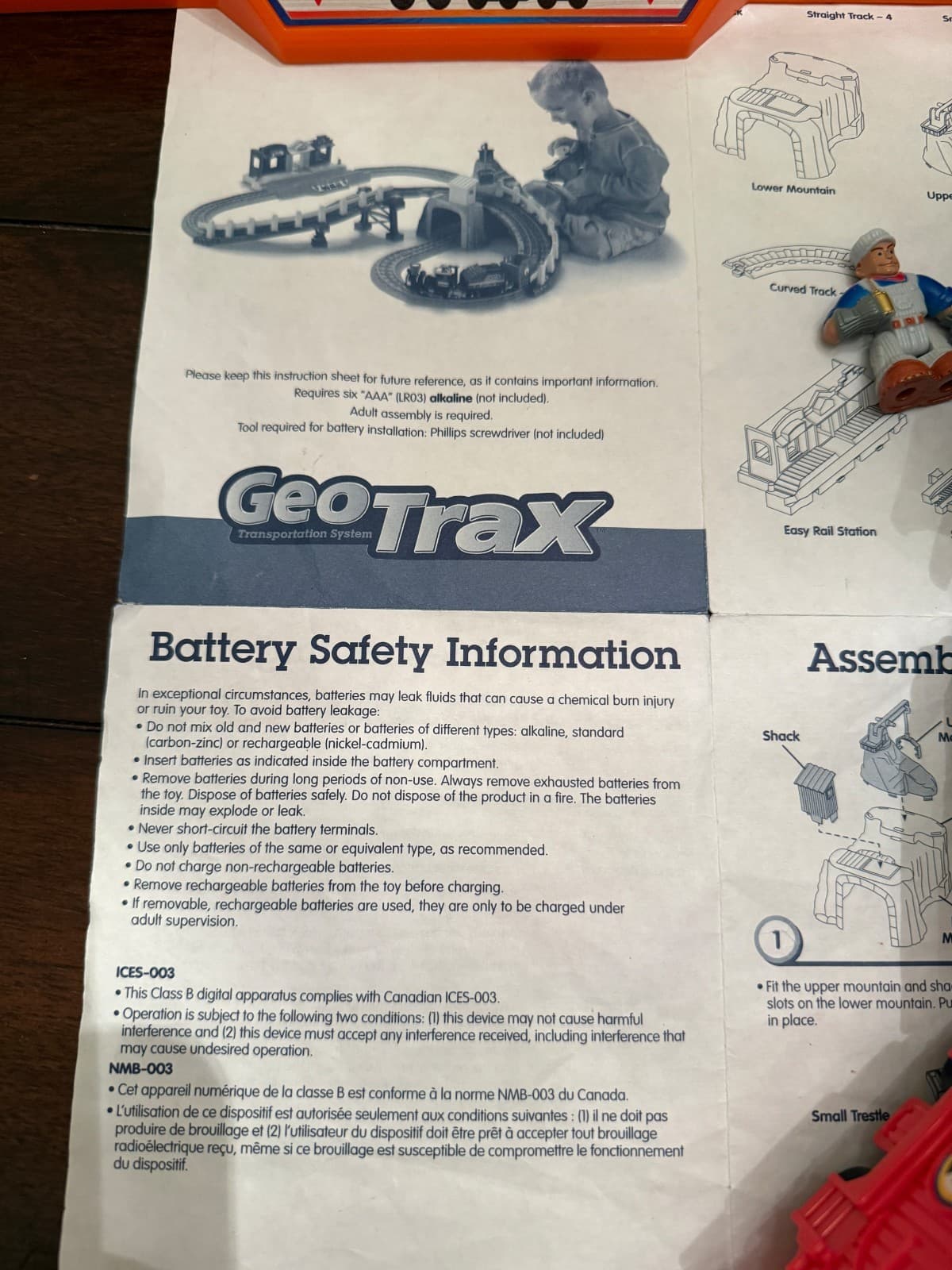 FISHER PRICE GeoTrax Remote Control Timbertown Railway Train Set Complete 6