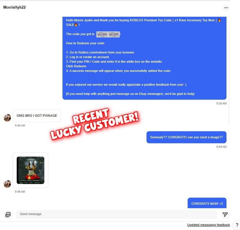 ROBLOX Premium Toy Code | x1 Rare Accessory Toy Item | 🔥SALE🔥 4