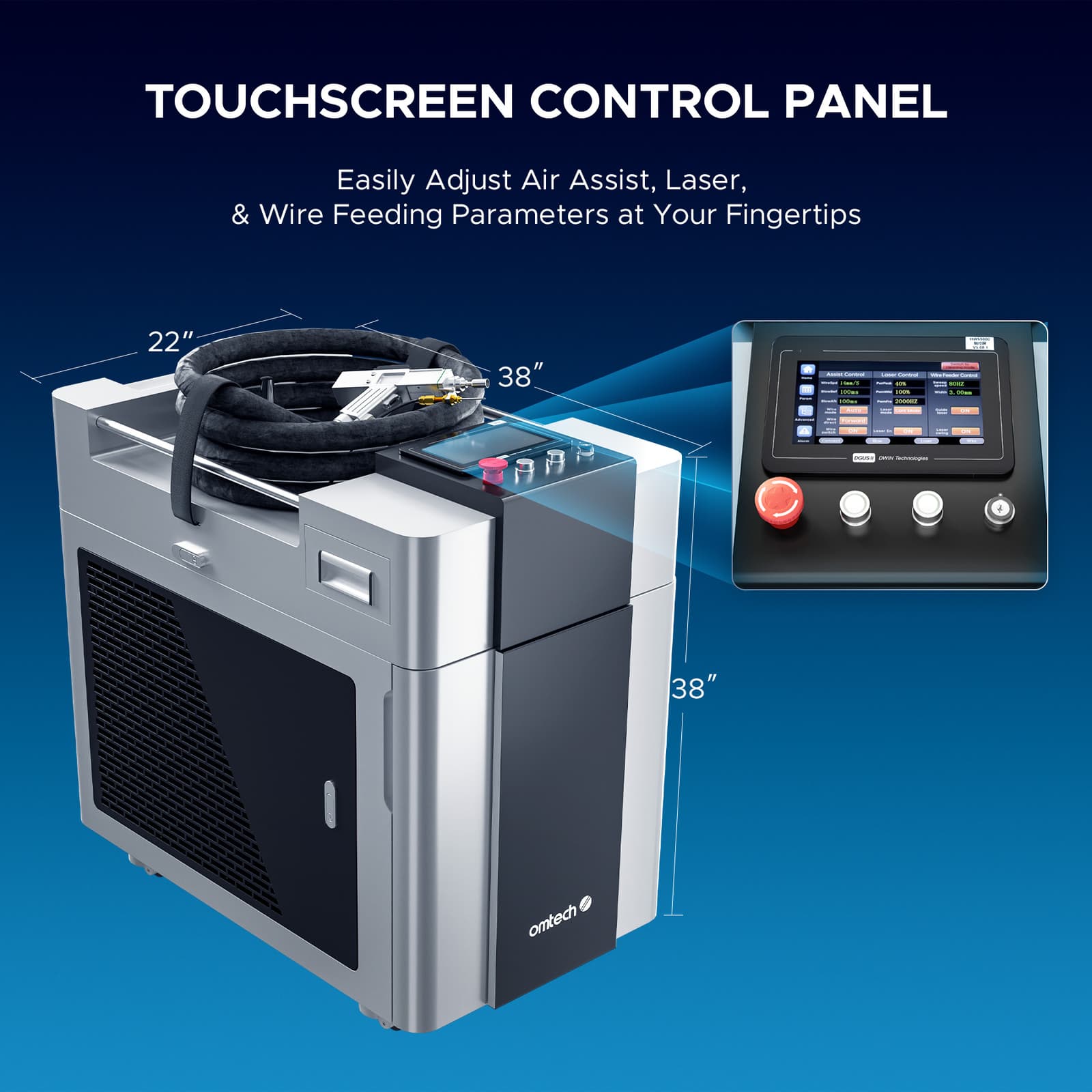 Secondhand 1500W Handheld Fiber Laser Welder Cleaner Cutter for Metal Aluminum 4