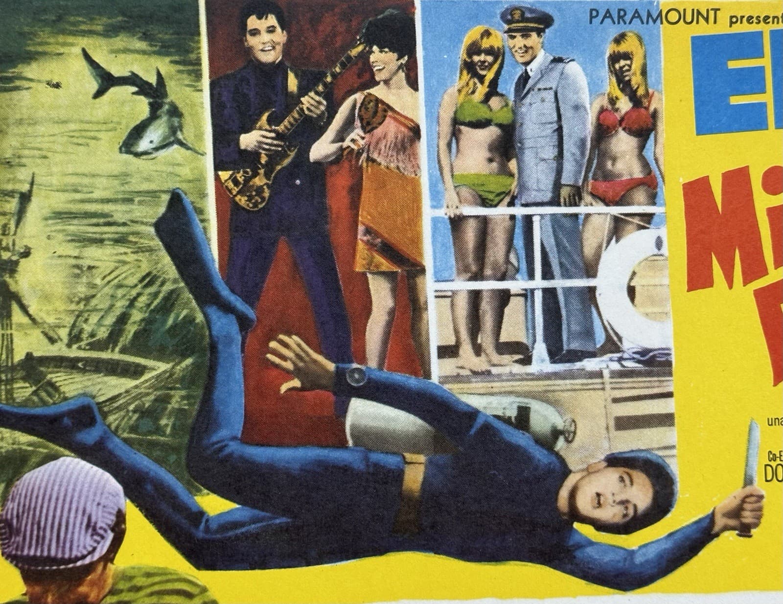 ELVIS PRESLEY EASY COME EASY GO PAT PRIEST MEXICAN LOBBY CARD 1967 3