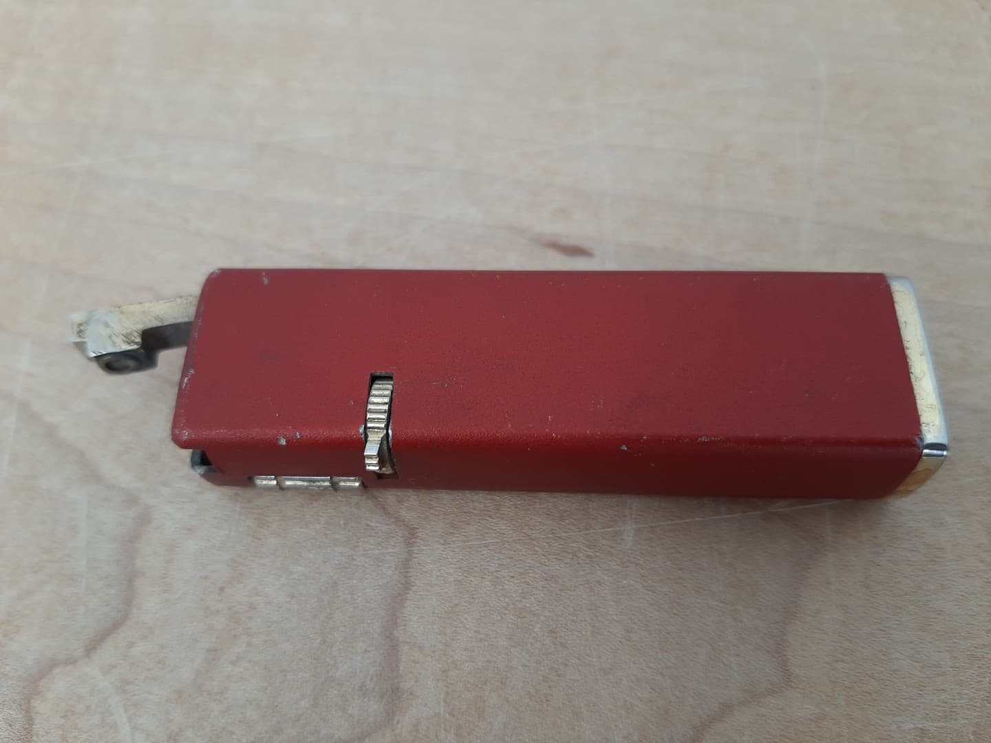 Vintage Hi Lite Lighter Korea Red Gold Cigarette Lighter KBL ? 6