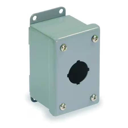 Wiegmann Psl1 Pushbutton Enclosure, 30Mm, 1 Hole, Steel