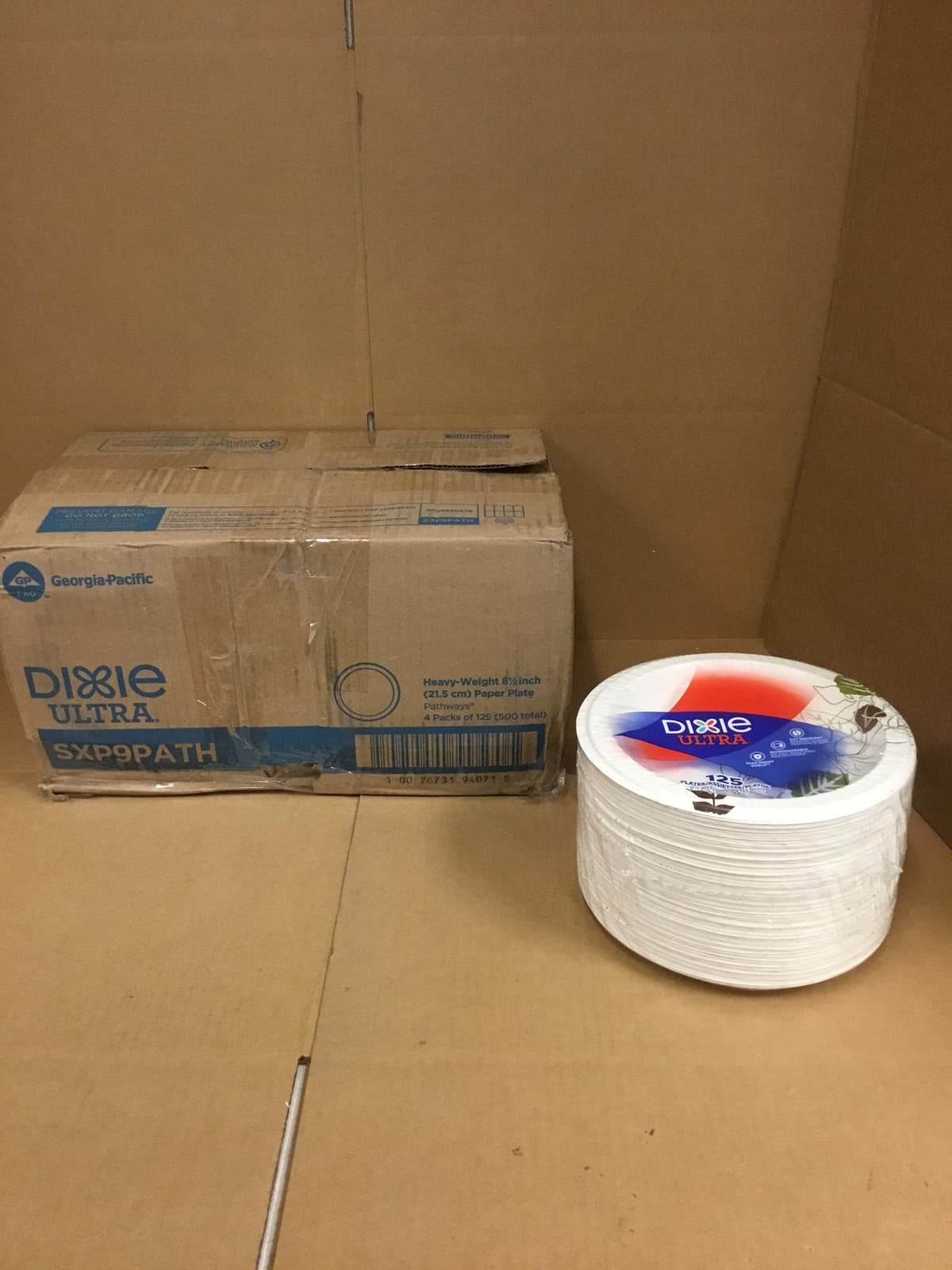 Dixie Ultra SXP9PATH Paper Plates 8-1/2" Soak Proof Shield Heavyweight 500/Box 4