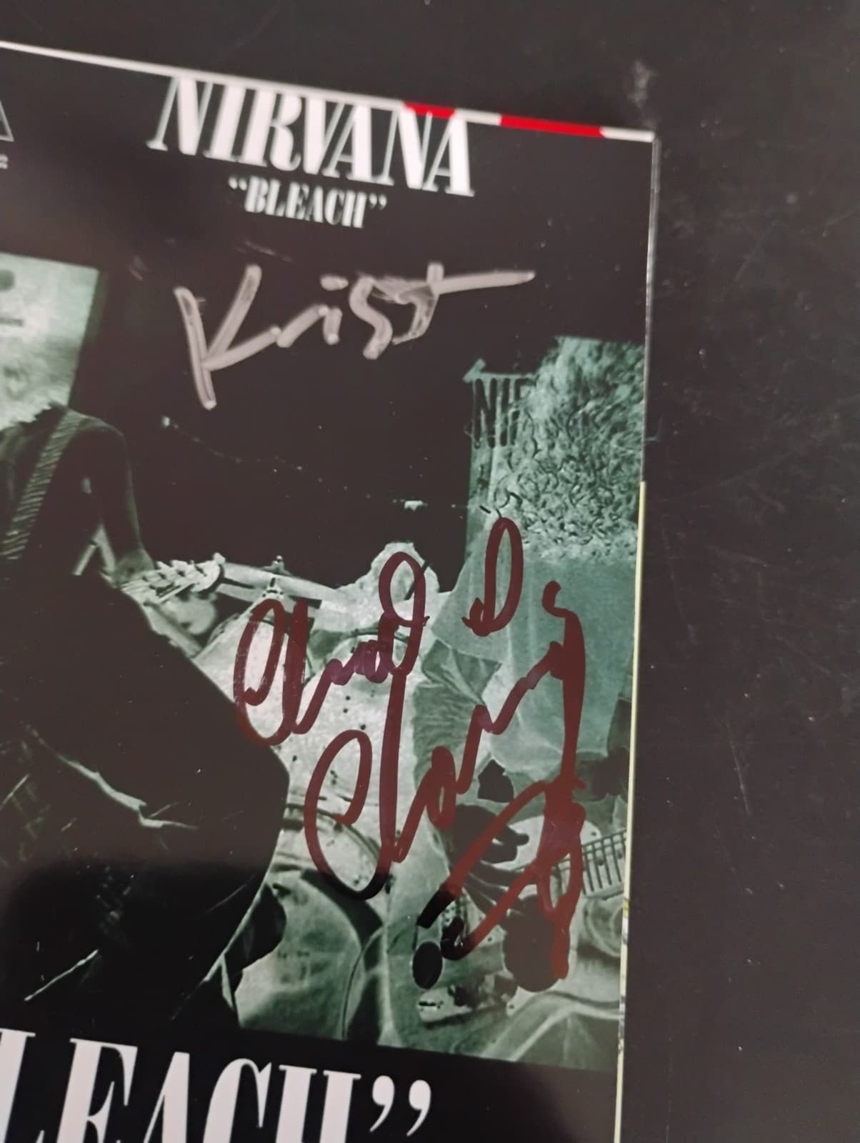 NIRVANA ROCK LEGENDS KRIST NOVOSELIC CHAD CHANNING SIGNED AUTOGRAPHED 4X6 PHOTO 2