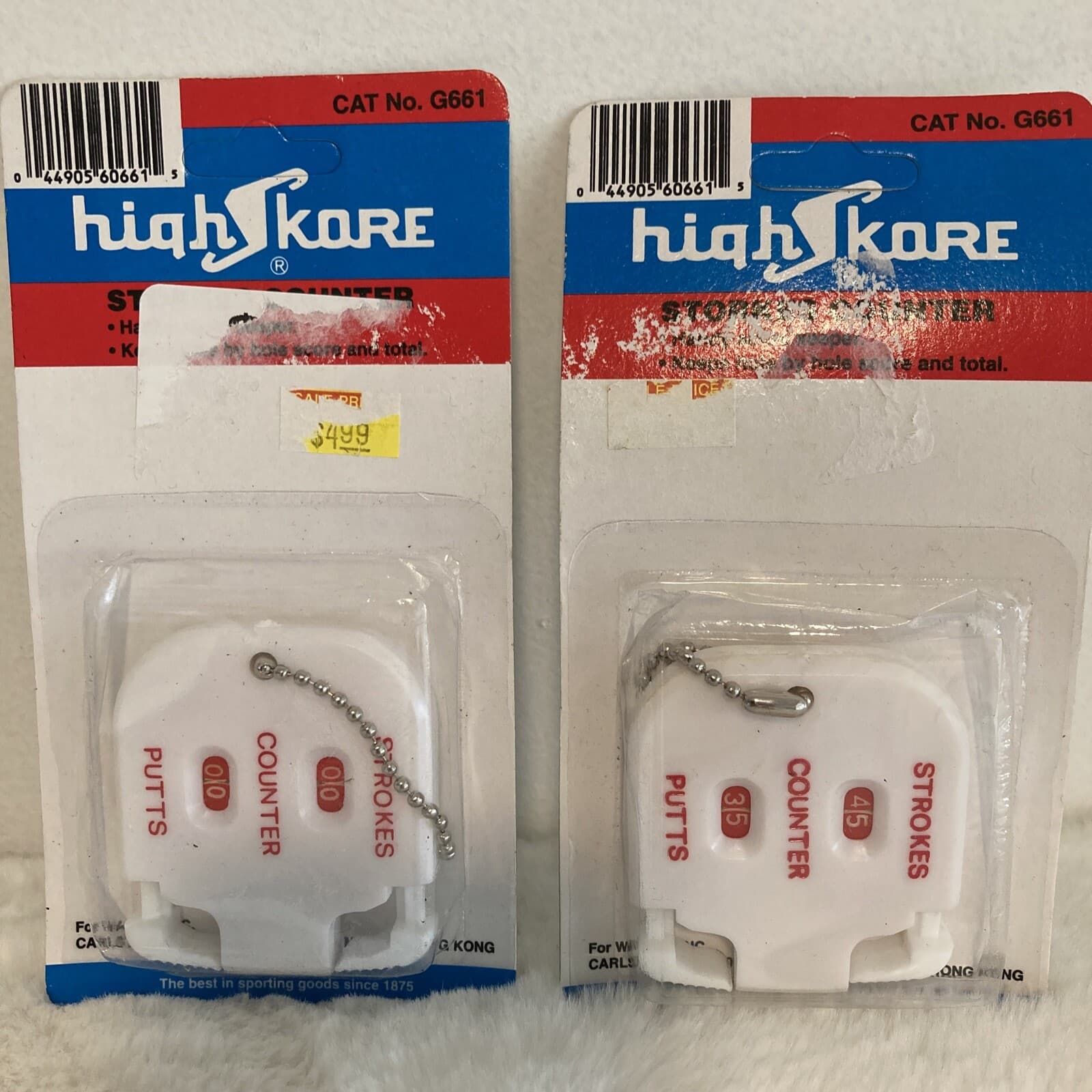 High Skore Strokes Counter White Score Keeper Lot Of 2 Cat No G661 NOS 2