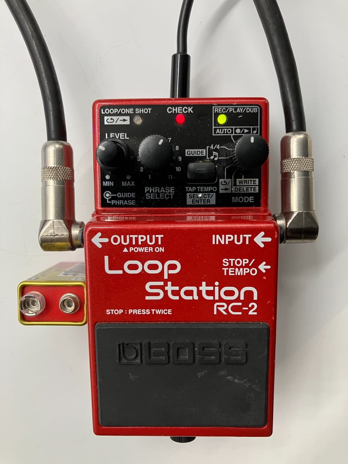Boss RC-2 Loop Station 2009 Looper Phrase Recorder Working HX89538 2