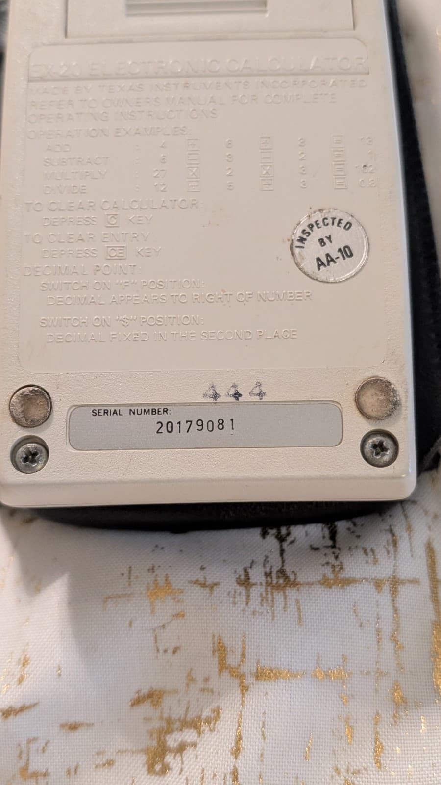 Texas Instruments TI Exactra 20 LED Calculator Tested Works W/case VTG 3