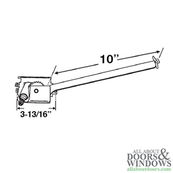 Pella Casement Window Operator Right Hand Straight Arm Straight Arm Operator 2