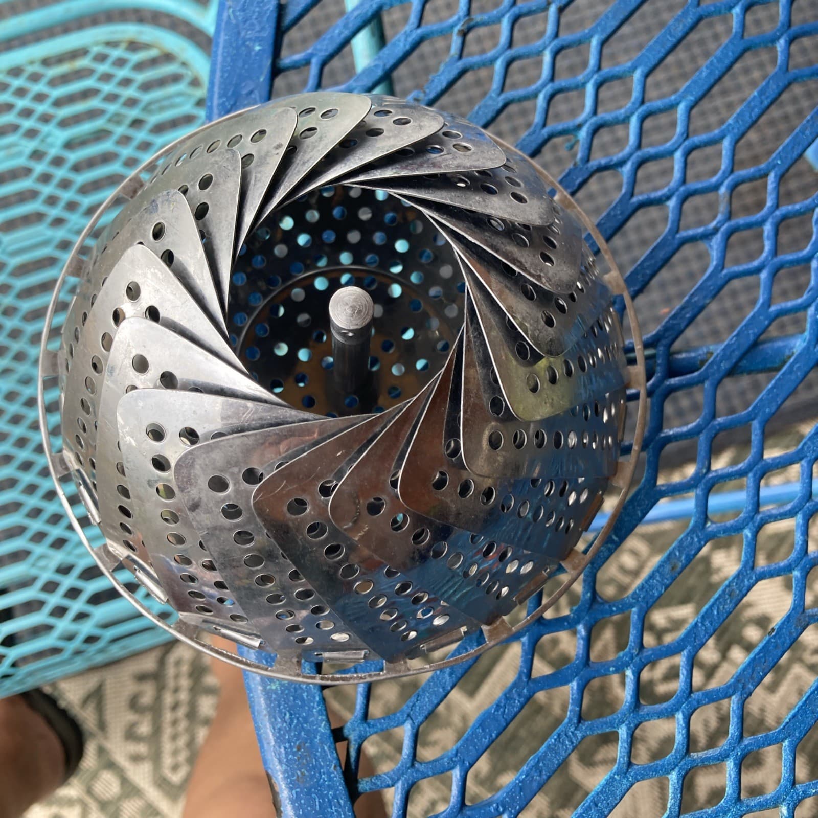 Vintage Ekco Stainless Steel Korea Collapsible Vegetable Steamer Basket- 9" 3