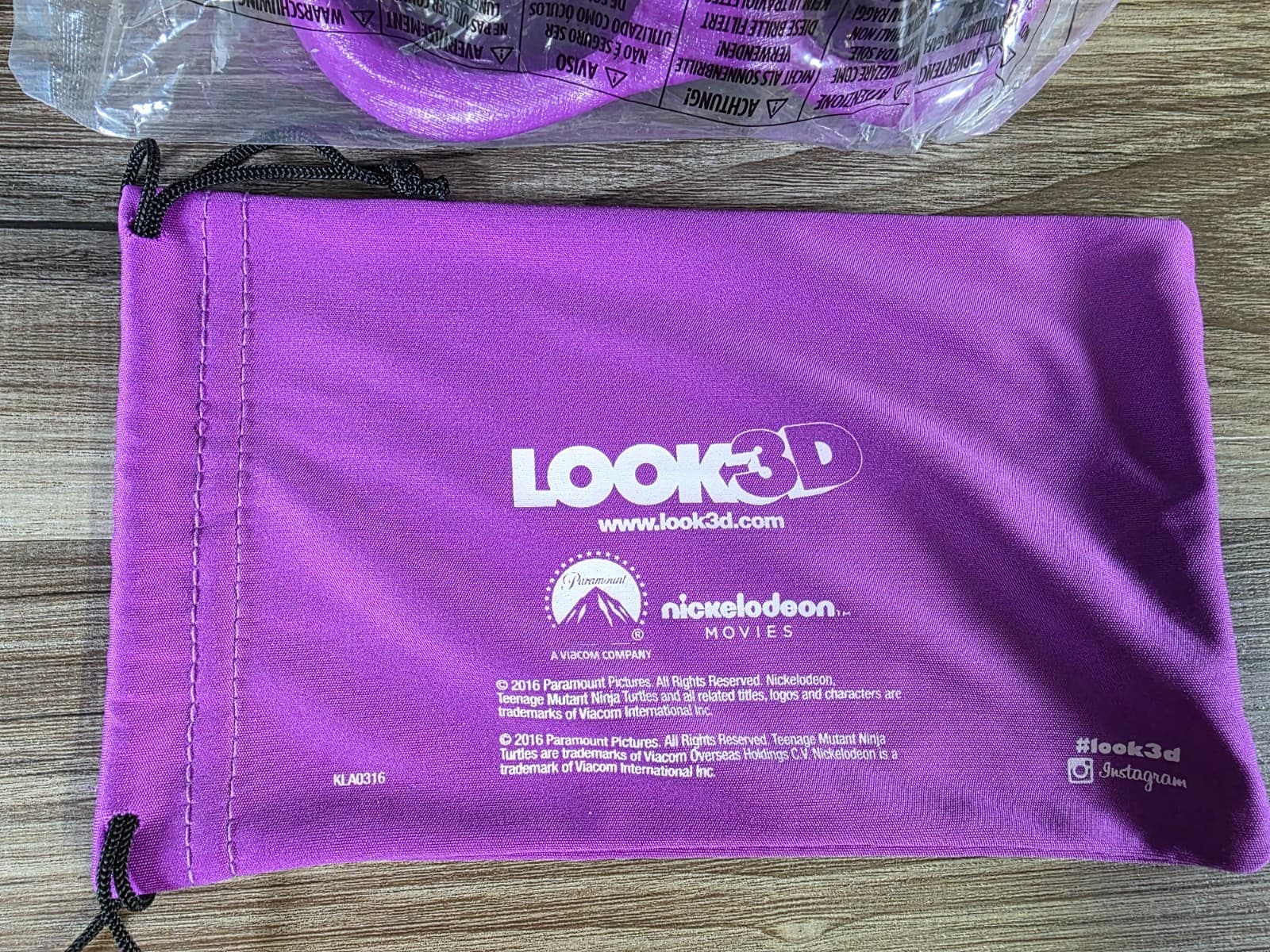 Teenage Mutant Ninja Turtles TMNT OUT OF THE SHADOWS REAL D 3D Glasses DONATELLO 4