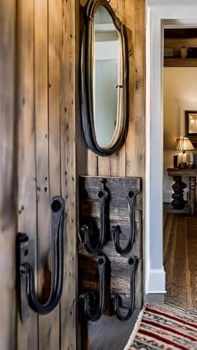 HB Handmade Decorative Hooks for Wall, Wrought Iron J Hook for Coat, Bags, 5 2