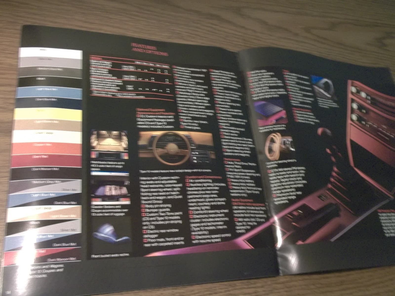 MINT 1985 CHEVROLET CAVALIER CHEVY BROCHURE 11" X 12"  15 PAGES (BOX 294) 5