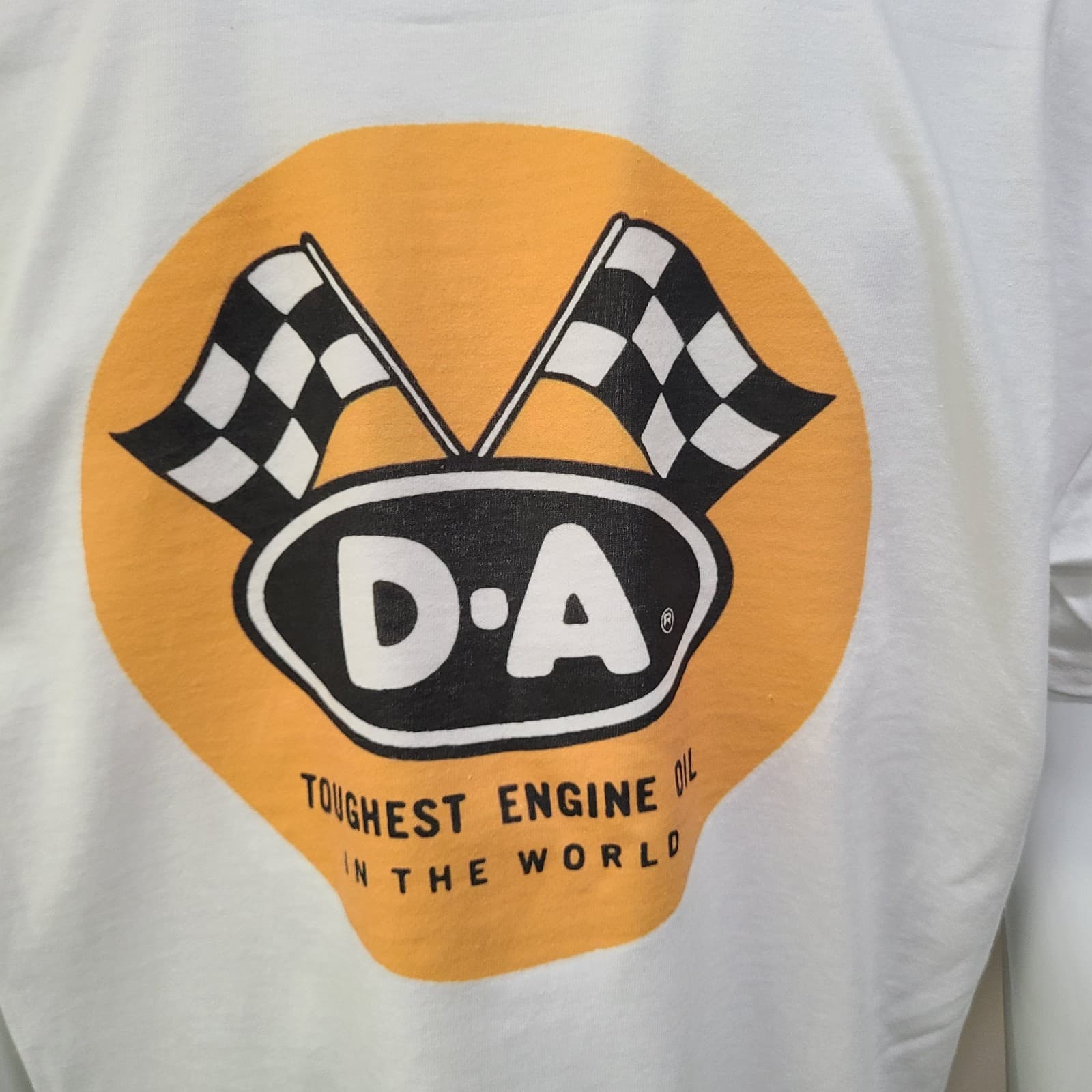 DRAG/SPRINT/Vintage Race T-shirt DA THE TOUGHEST MOTOR OIL IN THE WORLD