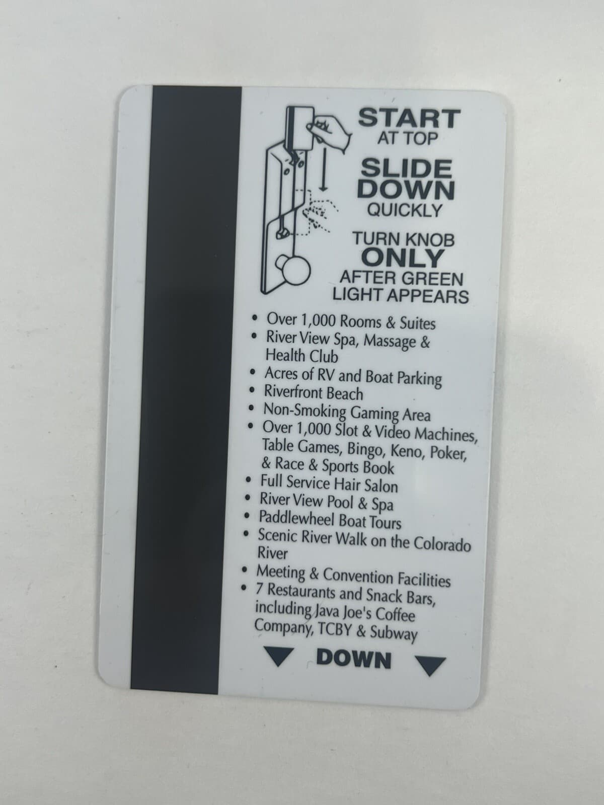 River Palms Resort Casino Laughlin Room Key Card 2