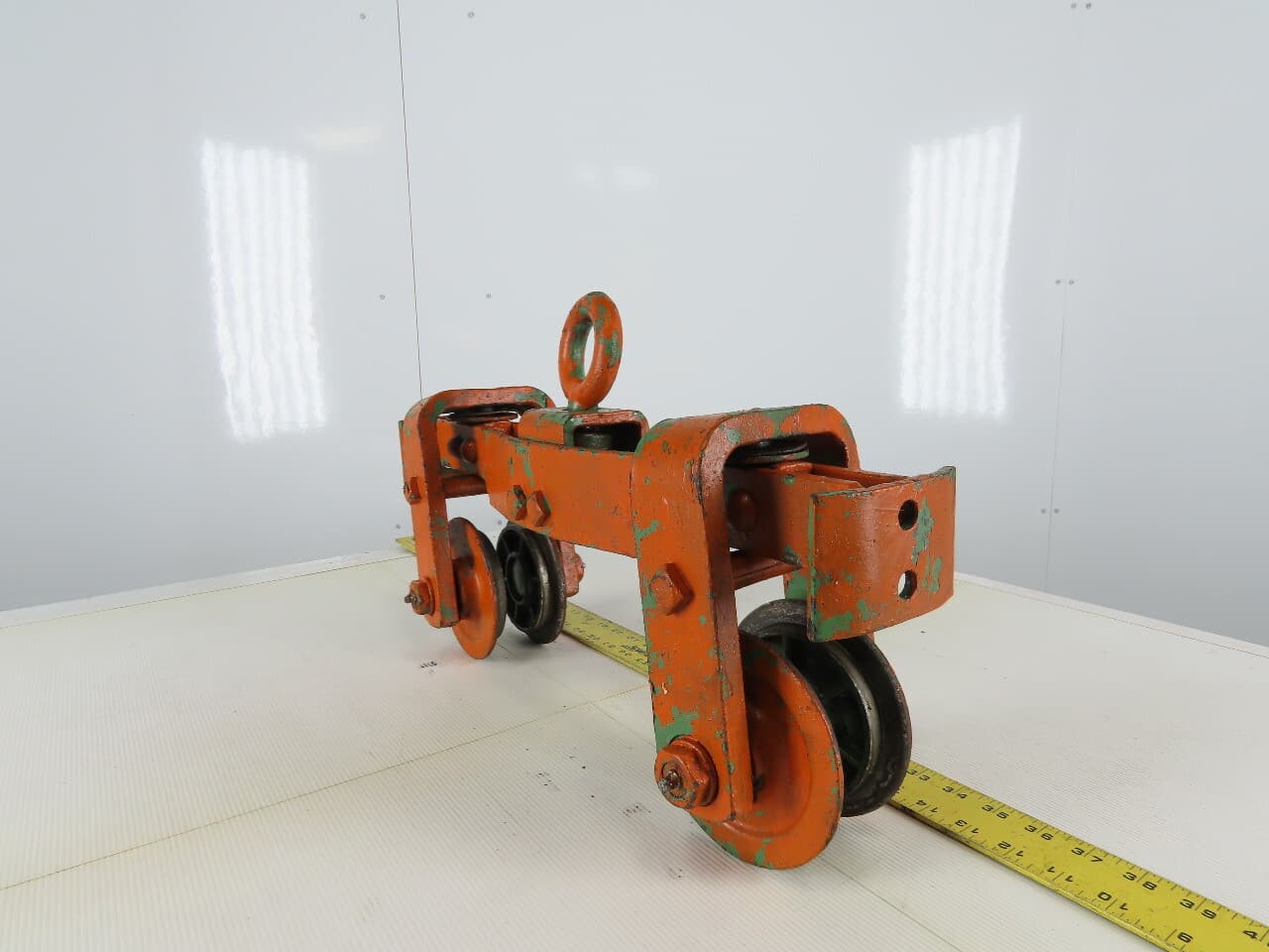 Cast Iron Push/Pull Single Girder 2" Beam Trolley 5