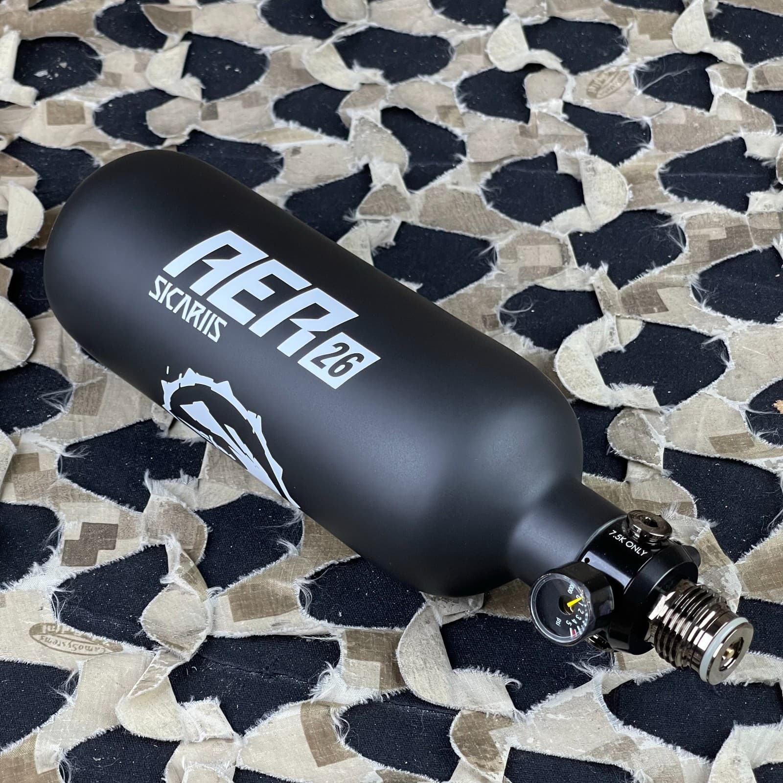 NEW Sicariis AER Tank w/ Hero 2 Regulator - 26/4500 - Matte Black 3