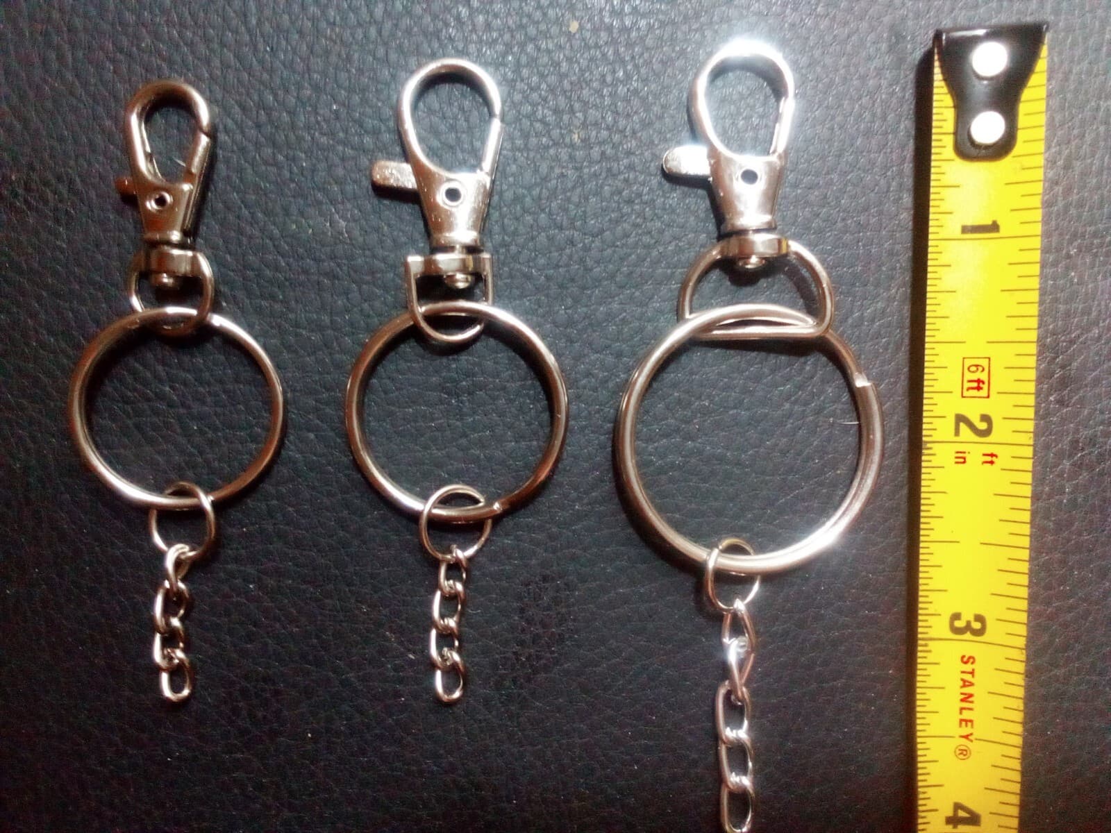 Medium Shark Tooth Keychain With Attached Lanyard Clip 3