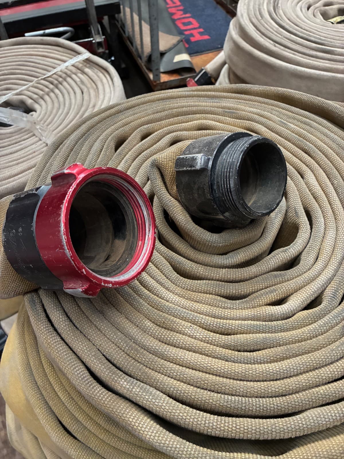 Fire Hose - 1-1/2" x 50' w/ 2 Couplings 5