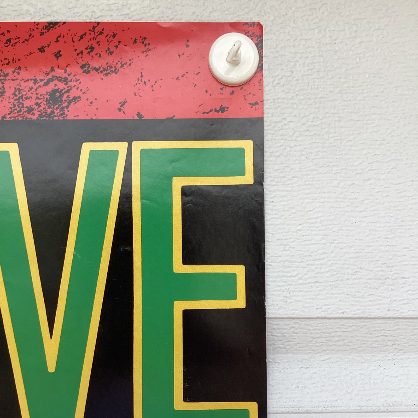 Vintage 1988 Bob Marley Positive Vibration Large Door Poster BL180 Reggae 26x75" 4